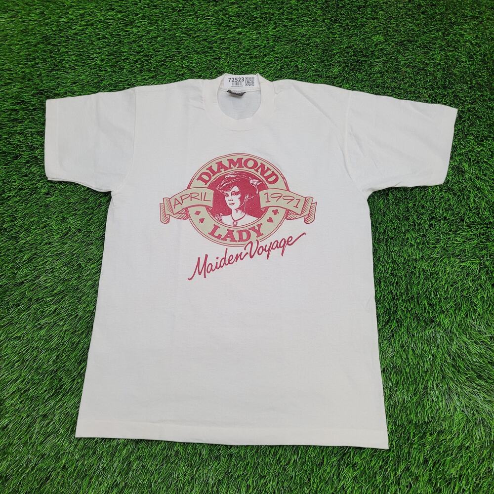 Vintage 1991 Screen-Stars Shirt Womens L 20x27 Maiden Voyage